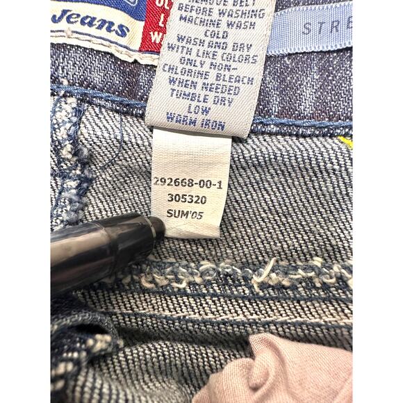 Y2K Old Navy Ultra Low Waist Blue Jean Skirt Size 6 - Picture 9 of 10